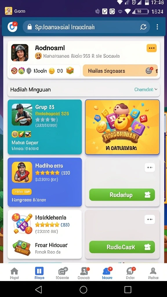 Leaderboard yang menunjukkan peringkat pemain dengan jelas.