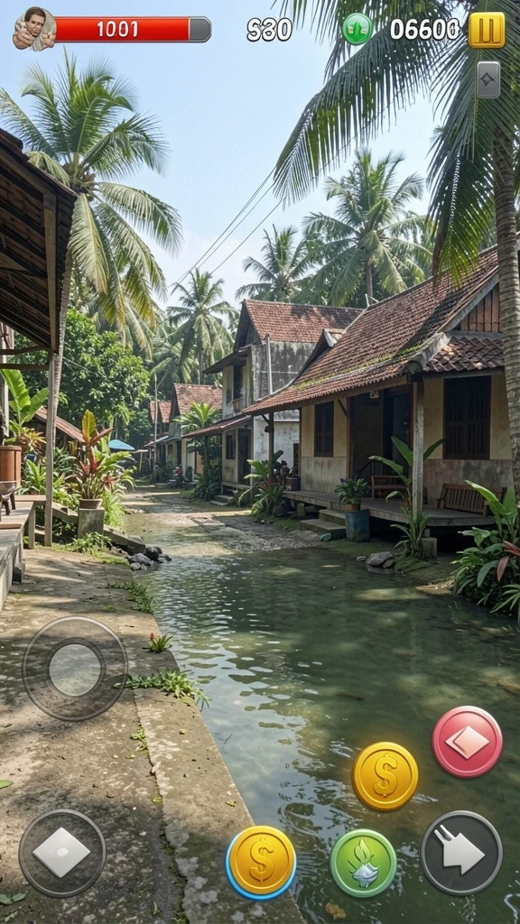 Tangkapan layar menampilkan karakter utama dalam aksi.