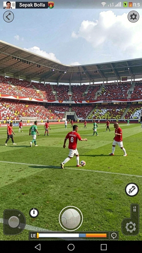 Menu navigasi yang mudah digunakan bagi semua pemain.
