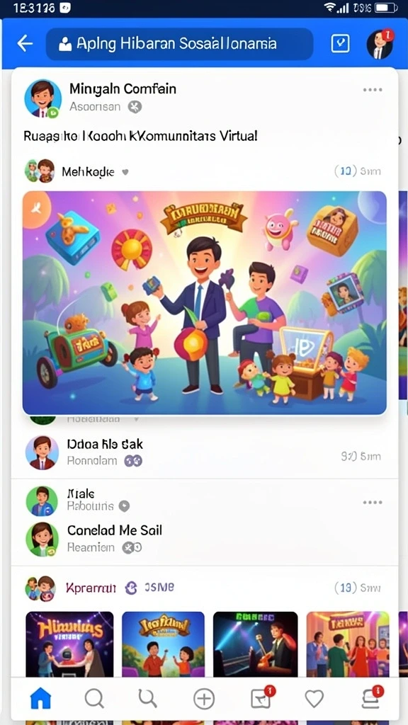 Fitur interaksi sosial yang mendukung komunitas pemain.