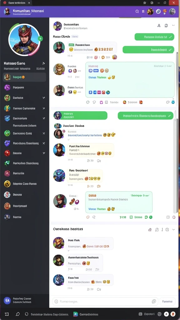 Tampilan karakter yang dapat dipersonalisasi.