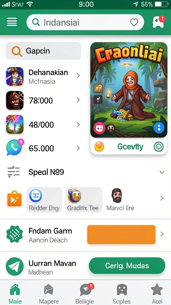 Level yang beragam dan menarik untuk dijelajahi.