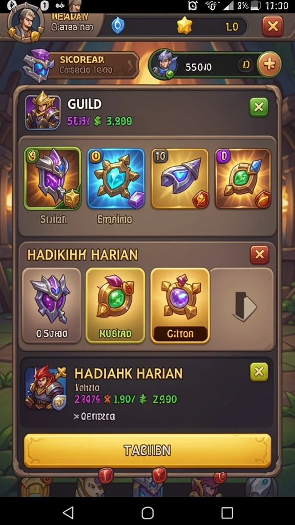 Level permainan yang menantang dan menarik.