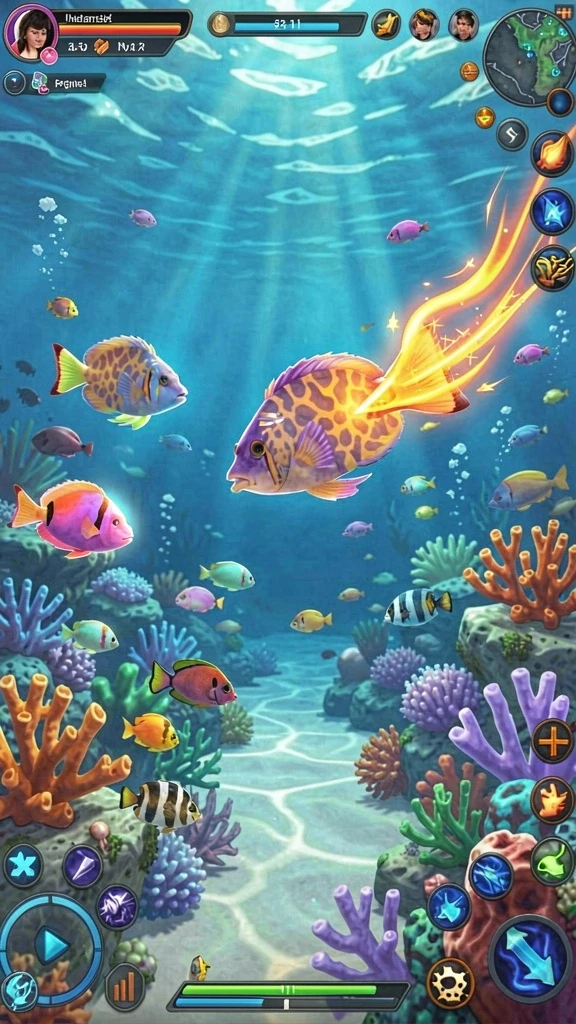 Salah satu level menantang di dunia bawah laut KERANGWIN.