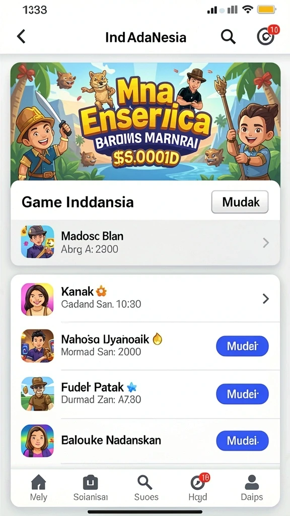 Bersaing dengan teman dalam mode multiplayer.
