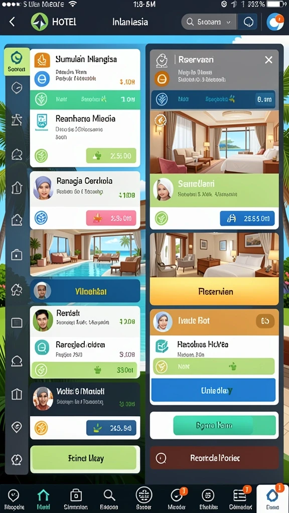 Karakter yang menggemaskan dan beragam pilihan skin.
