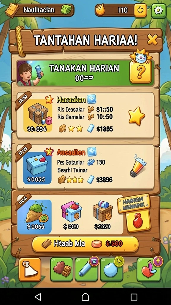 Tantangan seru di setiap level yang selalu menunggu.