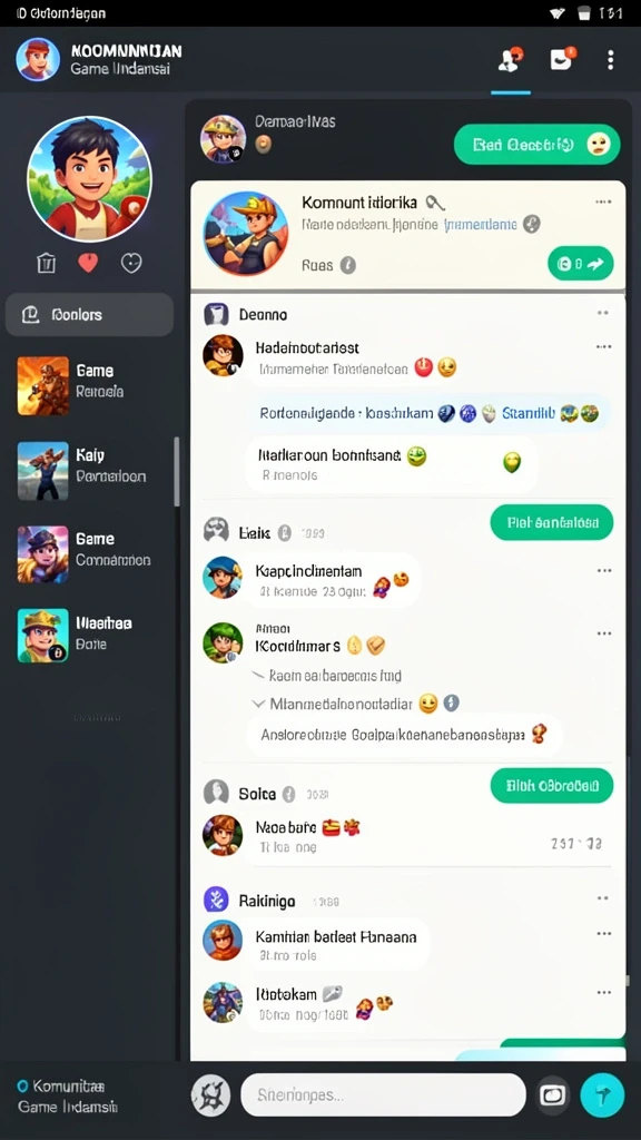 Fitur komunitas untuk interaksi pemain.