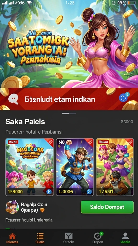 Antarmuka pengguna yang sederhana dan menarik.