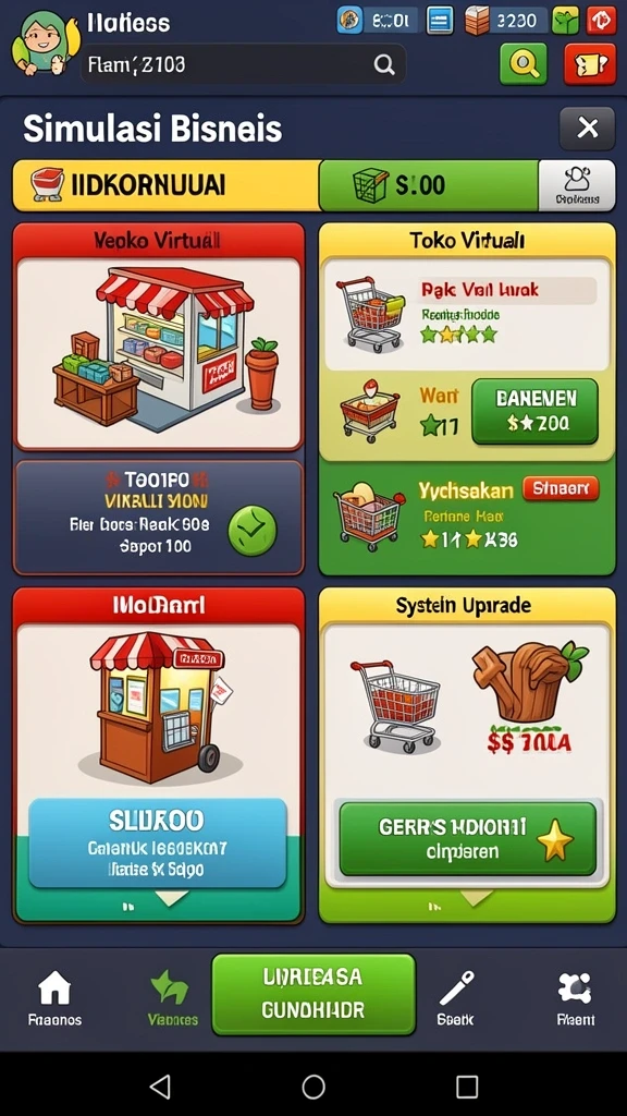 Beragam permainan seru dan menarik.