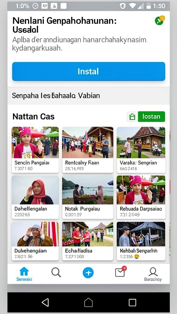 Tampilan antarmuka pengguna yang menarik.