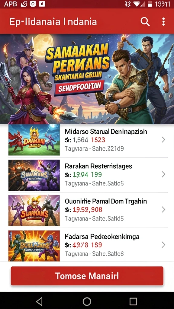 Berbagai pilihan permainan untuk semua kalangan.