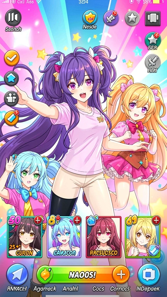 Visual permainan slot yang beragam dan penuh warna.