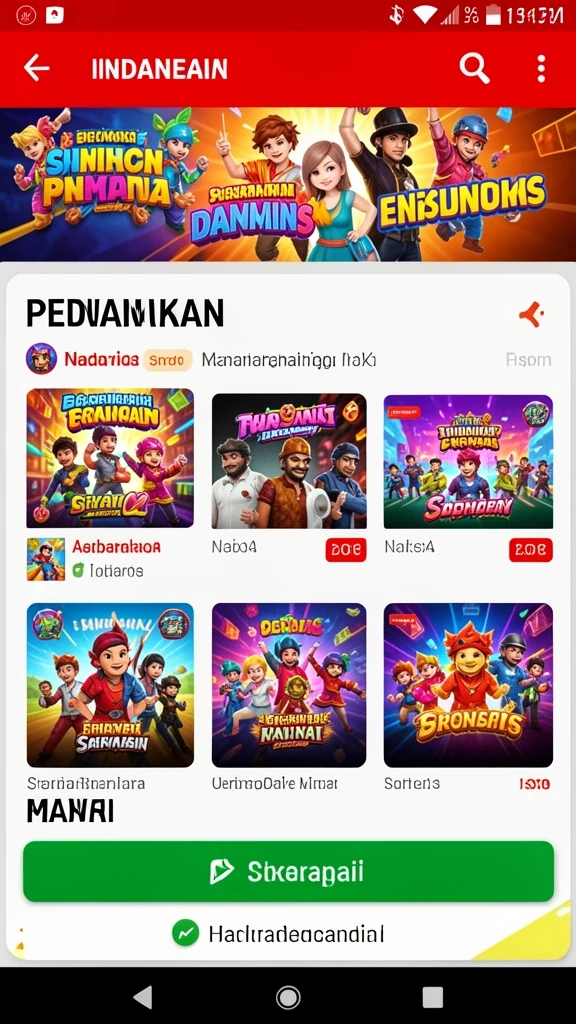 Pengguna sedang bersaing dalam mode multiplayer.